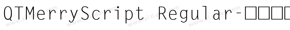 QTMerryScript Regular字体转换